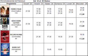 programma cinema Palma 22-28 ottobre 2015